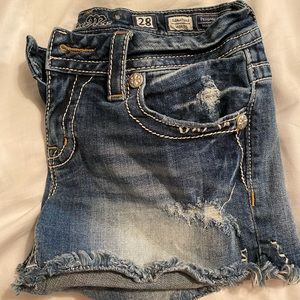 Miss me blue jean shorts